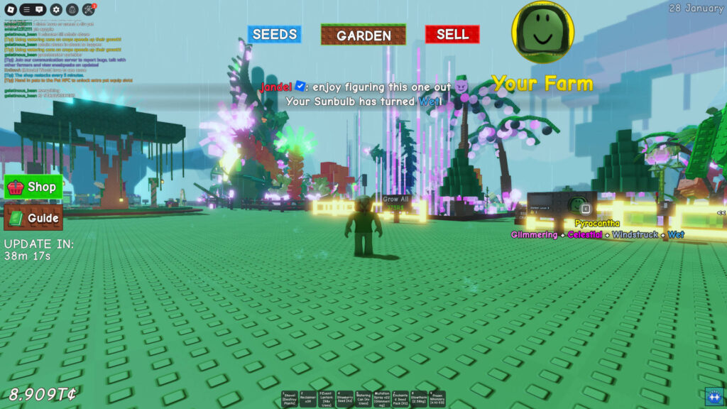 Cập Nhật Tiếp Theo Của Grow A Garden Và Các Sự Kiện Liên Quan